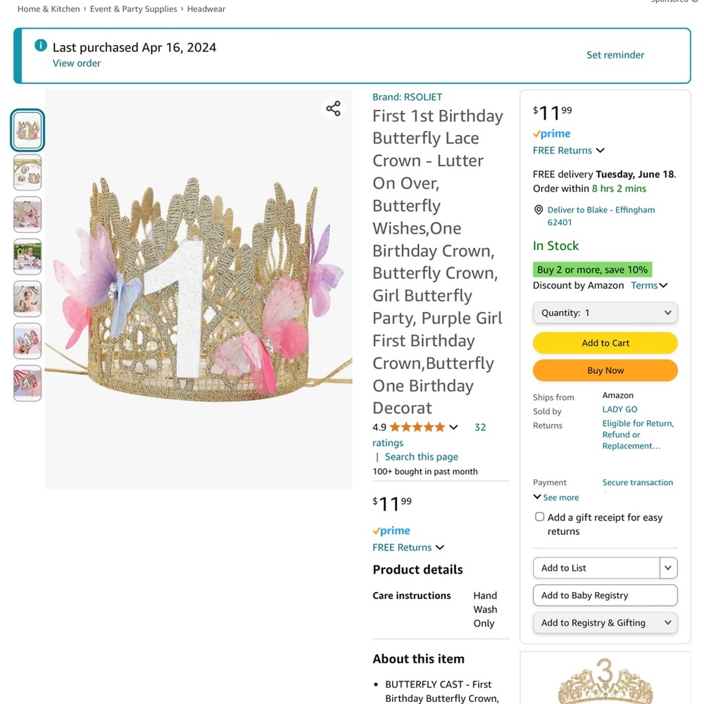 Fairy First Birthday Decor